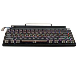 "Vintage-Inspired Retro Typewriter Style Gaming Keyboard for Desktop and Laptop PC - WXTB Keyboards: Perfect for Gamers and Typing Enthusiasts!"