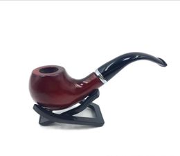 Rosewood wood plate pipe bending type fine light filtering cigarette holder wooden smoking pipe7180805