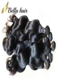 Brazilian Hair Extensions Weave Quality Dyeable Natural Peruvian Malaysia Indian Virgin Human Hair 3 Bundles Body Wave Wavy Julien6571714