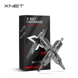 XNET X-RAY Cartridge Tattoo Needles Round Liner RL Disposable Sterilised Safety Tattoo Needle for Cartridge Machines Grips 20pcs 240227