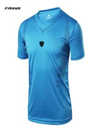 High Quality Short Sleeve Sport Shirt Men Quick Dry Men039s Running Tshirts Gym Clothing Fitness Top Mens Rashgard Soccer Jers9253380