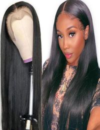 Straight Lace Front Wig Perruque Cheveux Humain Brazilian 13x4 Lace Front Human Hair Wigs For Black Women 150 Density BY Hair5201154