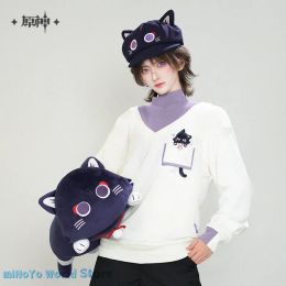 Costumes MiHoYo Official Genuine Genshin Impact Wanderer Pillow Doujin Wanderer Fairy Tale Cat Series Balladeer Cute Cat Doll Gifts