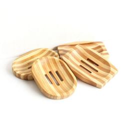 New Natural Bamboo Wooden Soap Dish Wooden Soap Tray Holder Storage Soap Rack Plate Box Container for Bath Shower Bathroom4721712