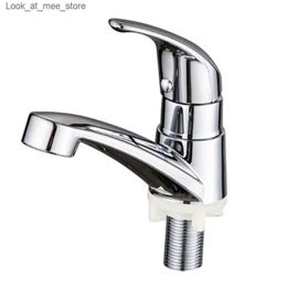 Bathroom Sink Faucets 1 chrome plated single handle zinc alloy faucet single hole basin faucet sink faucet replacement bathroom and kitchen supplies Q240301