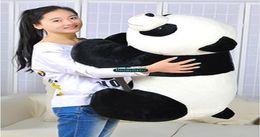 Dorimytrader Biggest 90cm Large Funny Emulational Animal Panda Plush Toy Giant Cartoon Stuffed Panda Doll Baby Present DY613312251621