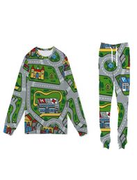 Men039s Tracksuits Toy Car Mat Sweatshirt Jogger Sets 2 Types Of Fabric Custom Made Sublimation Print For Your OptionsMen0395546868