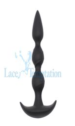 Toysdance Black Silicone Anal Sex Toy Butt Plug With Handle 17030mm Quality Anal Beads Plug For Adult Erotic Sex Products q42016951788