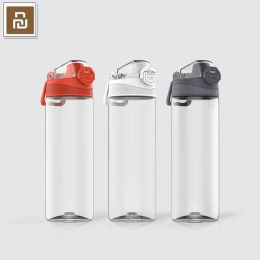 Control YouPin Quange Hello life Tritan Sports Cup Safety Lock Resistance High Temperature for Xiaomi Replenishing Water Outdoor Bottle