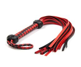 Soft Whip Red Starter Whip Crop Flogger CatONine Tails Fantasy Role Play Costume Whip For Couple5081429