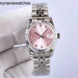 Rolaxs Watch Swiss Watches Automatic Designer Watches Diamond Datejust Ladies Watch Stainless Steel Strap Fully Automatic Montre De Luxe Waterproof Pink Blue 1263