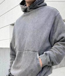 Blanks Hoodie Vintage Grey Black Casual Oversize Hoodies Pullovers Jumpers Men Women Hip Hop Streetwear MG2101627758052