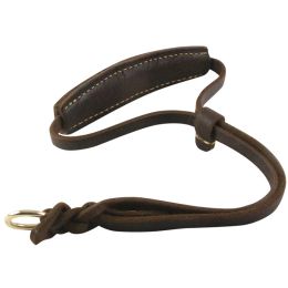 Collars Extra Width Genuine Leather Dog Collar Slip Chain Adjustable Pet Training Choke Growing Collar Heavy Duty for Pitbull Greyhound