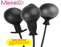 Meselo 2 Types Inflatable Anal Plug Masturbator Adult Toys For Women Butt Plug Inflatable Dildo Anal Dilator Sex Toys For Men D1812092289