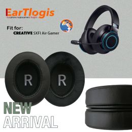 Accessories EarTlogis Replacement Ear Pads for Creative SXFI Air Gamer Headphones Thicken Memory Foam Cushions Oval Headset Earmuff