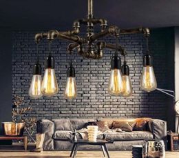 Ceiling Lights Water Pipe Loft Style Lamp Edison Pendant Fixtures Vintage Industrial Hanging For Dining Room Bar1562427