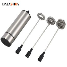 Tools Electric Milk Frother Wireless Handheld Electric Powerful Stainless Steel Spring Mixer Foam Whisk Maker for Coffee Cappuccino