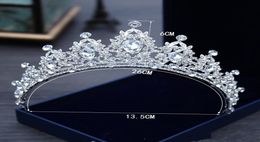 2021 White Crystal Bridal Jewellery Tiara Headpieces Crown Princess For Wedding Dress Accessories4872120