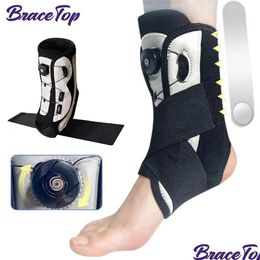Ankle Support 1 Pcs Adjustable Protector Braces Bandage Straps Sports Safety Fracture Sprain Ligament Strain 240108 Drop Delivery Ou Dh2R5