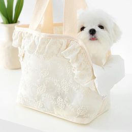 Carriers Small Dog Bag Puppy Carrier Bag Lace Mini Carrier Bag Puppy Pet Carrying for Chihuahua Dog Walking Bags Pets Dogs Products