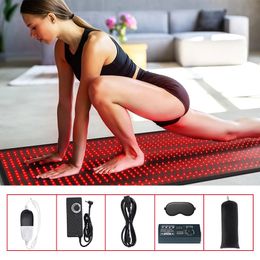 Beauty Spa Salon Personal Use Full Body Infrared Therapy Sauna Blanket 660nm 850nm Red Light Therapy Mat Bed For Pain Relief Fat Loss