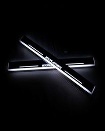For Ford Explorer 2011 2018 Acrylic Moving LED Welcome Pedal Car Scuff Plate Pedal Door Sill Pathway Light9450488