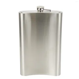 Hip Flasks High Quality Practical Wine Pot Flagon Flask Parts Useful Metal Stainless Steel With Leather Cover