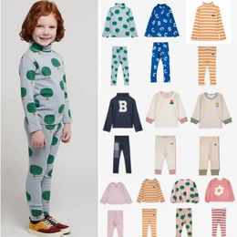 Småbarnflickkläder 2023 Autumn BC Brand Baby Girls Outfits Set Long Sleeve Tshirts Boys Pants Fashion Kids Leggings 110y 240220