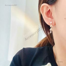 designer Jewellery earingClassic Women's Leaf Diamond Earrings Fashion Designer Earrings High Quality Jewellery Girl Valentine's Day Gift With box
