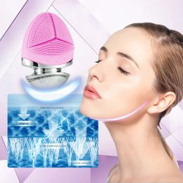 Devices Silicone Facial Cleansing Brush Electric Face Clean Devices Facial Massager Skin Cleaner Sonic Vibration Deep Pore Cleaning Tool