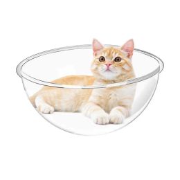 Mats Acrylic Cat Hammock Transparent Space Capsule Sleep Cat House Replacement Dome Cover Transparent Cat House