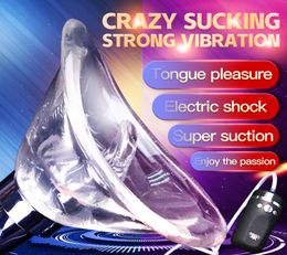 Electric Licking Tongue Vibrator For Women 10 Speed Oral Sex Vaginal Pussy Pump Nipple Clitoris Sucker Adult Sex Toys For Woman 202612539