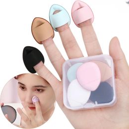 Puff Mini Finger Puff Set 50pcs Makeup Sponge Face Concealer Foundation Detail Puff Professional Cosmetic Cushion Puff Makeup Tool