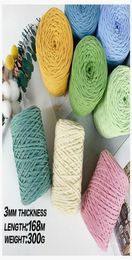 300g Hollow Knitted Crochet Yarns For DIY Handbag Purse Basket Chunky trapillo Nylon Cord Polyester Thread Round Rope Line Woven4696104