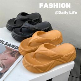 Slippers EVA For Women Summer Outerwear Thick Soled Sandals Casual Solid Colour Trendy Beach Home Traf Zapatos