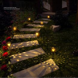 Solar Lawn street lampLED light IP44 Waterproof Lawn decorative lights Energy Saving Courtyard lights Ground mounted lamp