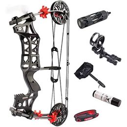 Bow Arrow 1Set 30-60lbs Archery M109E Compound Bow Steel Ball Bowfishing Bow IBO 320FPS Right Hand /Left Hand Shooting Hunting Accessories YQ240301