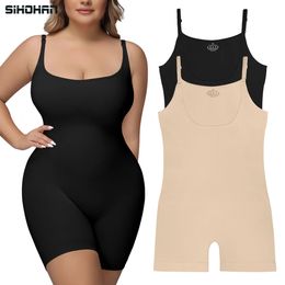 Plus Size Shapewear Bodysuit for Women Tummy Control Body Shaper Butt Lifter Tops Corset Full Body Shaping Waist Trainer Tanks 240220