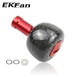 Reels EKfan Carbon Handle Knob Reel Fishing For 30MM/26MM Fishing Carbon Fishing Rocker Premium Fishing Accessories REEL Fishing