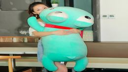 Dorimytrader giant frog plush doll big cartoon frog pillow toy for children friend birthday gift 39inch 100cm DY505484377912