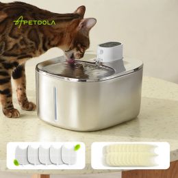 Supplies APETDOLA 4L Wireless Cat Water Fountain For Cats Dog Drinker with Motion Sensor Dog Water Dispenser FS10PRO
