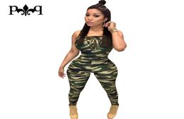 Whole Camouflage Rompers Womens Jumpsuit Sexy Bandage Lace Up Jumpsuits Summer New Fashion ArmyGreen Bodycon Jumpsuit Women 2039635