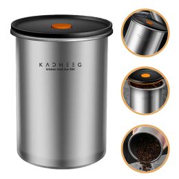 Tools Coffee Can Stainless Steel Container Canister Storage Airtight Dry Food Bean Pp Containers Holder