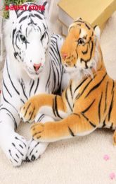 Cute Plush Tiger Animal Toys White Yellow Lovely Stuffed Doll Animal Pillow Children Kids Birthday Gift 35cm5020754