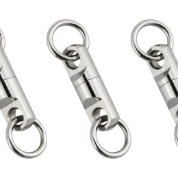 Tools 10/25pcs Heavy Duty Swivel Ball Bearing Sea Fishing Stainless Steel Solid Ring Lure Hook Connector Big Game Saltwater Freshwater