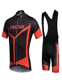 Racing Sets SAIL SUN Red Men Bike Jersey Or Cycling Bib Shorts Pro MTB Clothing Black Summer Male Team Ropa Bicycle Top Wear Quick6259300