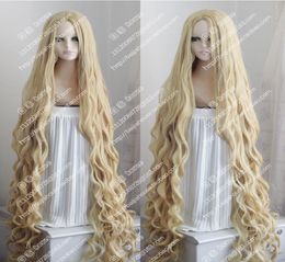 150CM Long Wavy Curly Wig Occident Pastoral Style Mix Blonde Cosplay Wig Hair New High Quality Fashion Picture wig7289525