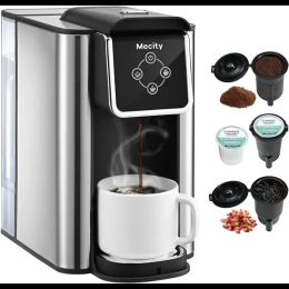 Tools Coffee Maker 3in1 Single Serve Coffee Machine, For K Pod Coffee Capsule Pod, Ground Brewer, 6 to 10 Ounce Cup