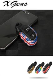 Car Styling Alloy Key Case Cover Chain Union Jack For BMW Mini Cooper JCW F54 F55 F56 F57 F60 Clubman Countryman Car Accessories6256926