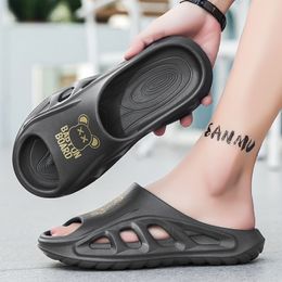 Free shipping designer slippers for men sandals slides black white grey summer beach slipper indoor -26 GAI size 40-45 a111